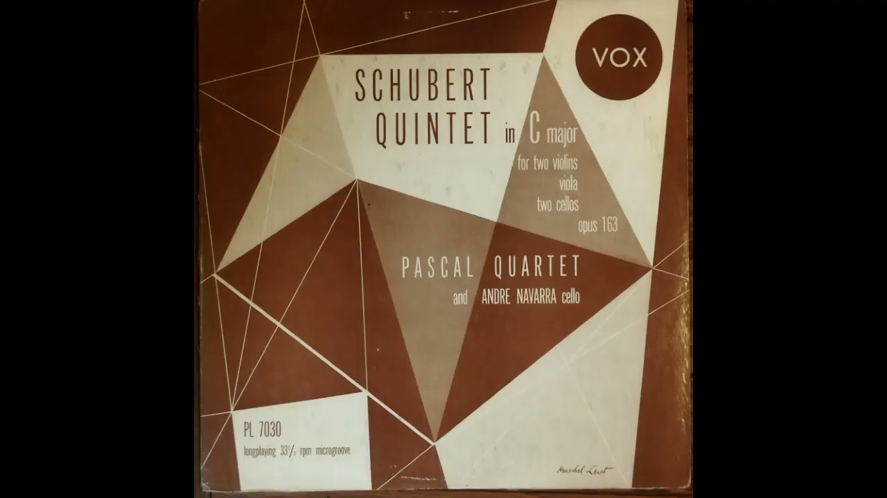 Pascal String Quartet & André Navarra, Schubert, String Quintet in C major, Op.163, D.956