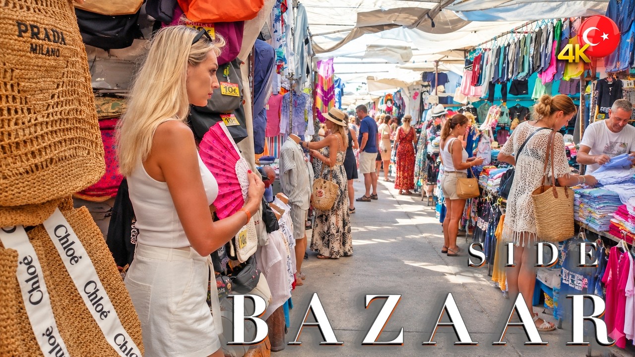SIDE 📍 BAZAAR 4K Full Review Saturday Market ANTALYA T&Uuml;RKIYE #turkey #side