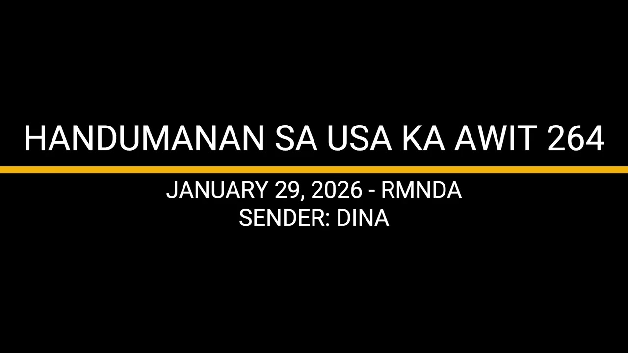 HANDUMANAN SA USA KA AWIT 264 - DINA