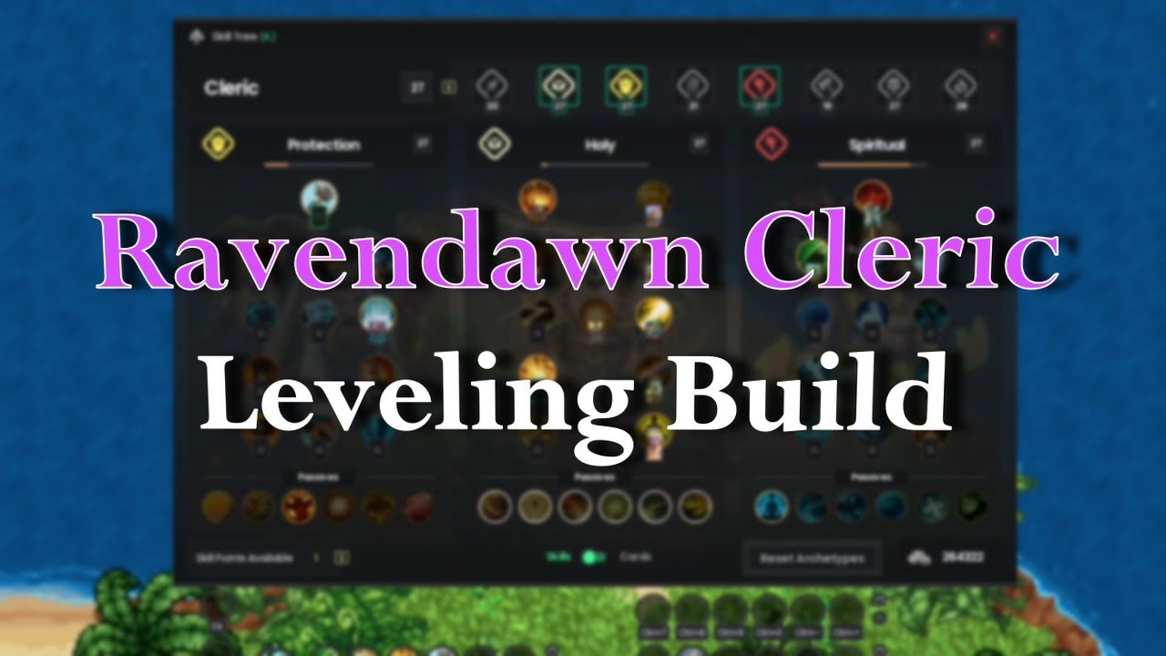 RavenDawn - Healer Leveling Build