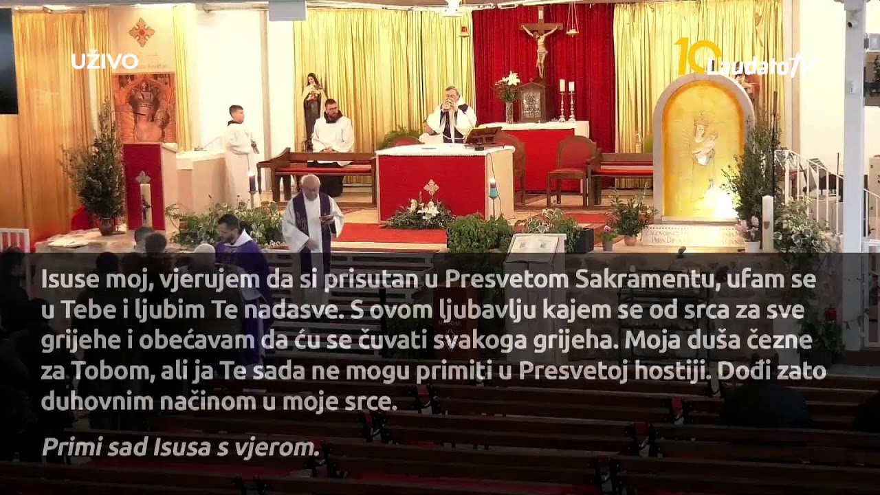 [UŽIVO] Sveta Misa: Sveti&scaron;te Majke Božje Remetske, Zagreb