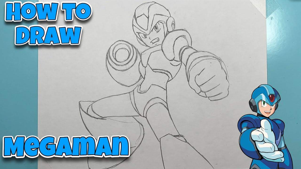 Как рисовать Мегамена X | Megaman X | Пошаговое руководство #рисунок #megamanx