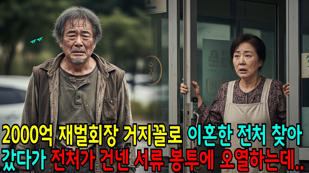 [반전사연]2000억 재벌회장 거지꼴로 이혼한 전처 찾아 갔다가 전처가 건넨 서류 봉투에 오열하는데...#시니어사연 #사연라디오 #드라마 #감동사연 #인생사연 #라디오사연