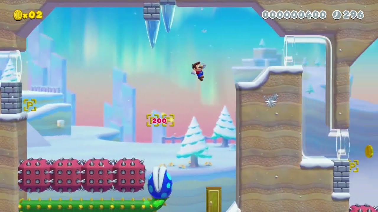 [ Kaizo ] Snow island wall kick by MRS#そんぬ [Sonnu] 🍄Super Mario Maker 2 ✹Switch✹ No Commentary #cmc