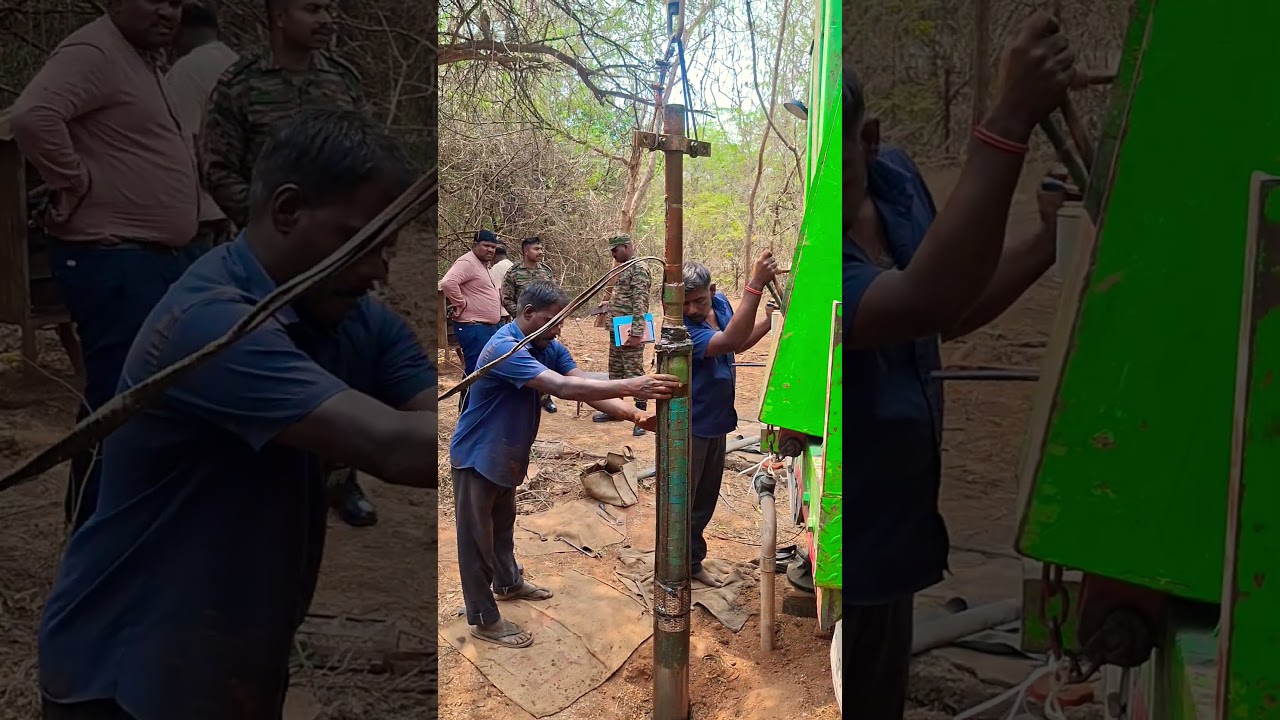 old bore motor rescue#borewell #borewell #hitechborewellworks
