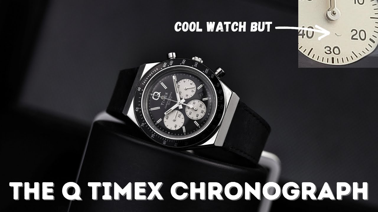 Q Timex Chronograph Reverse Panda - Watch Before You Buy!