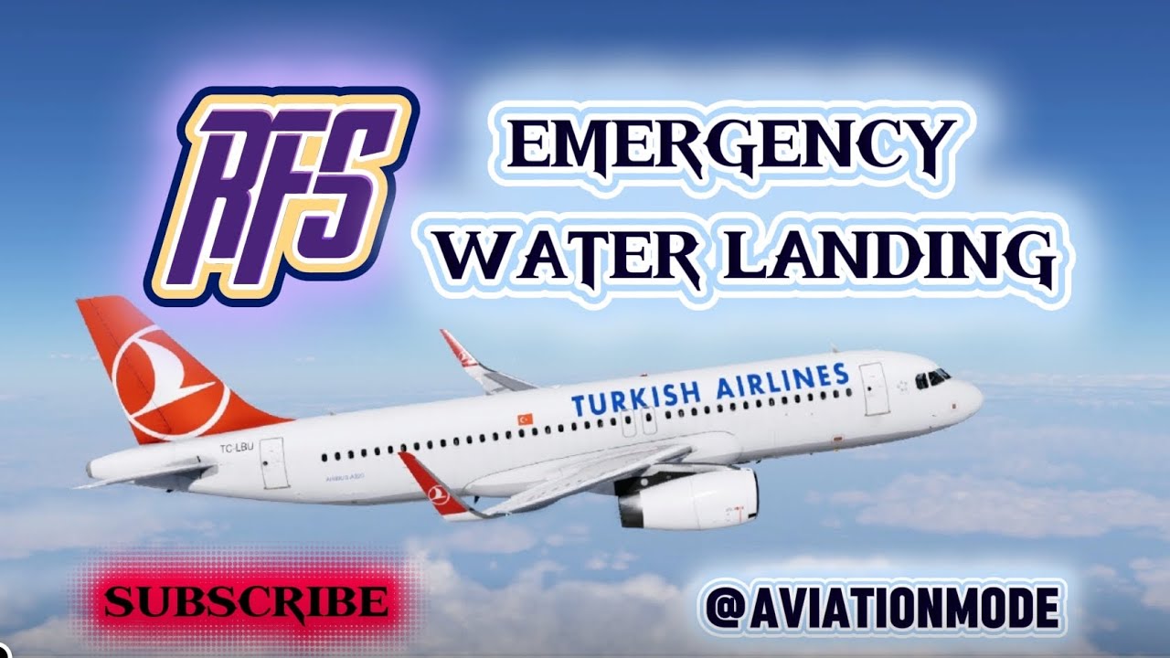 RFS: Emergency landing on the water due to tire loss during takeoff... #rfs #turkishairlines #viral 