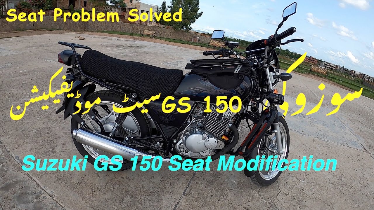 Suzuki Gs150 Seat Modification for Touring | Water and heat proof 3D Mesh Seat Cover