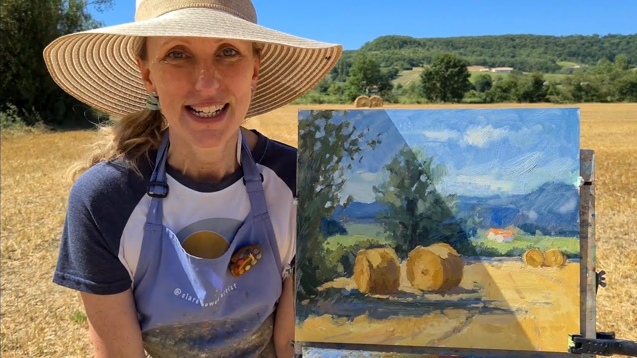 Hay Bales Demo in French Countryside