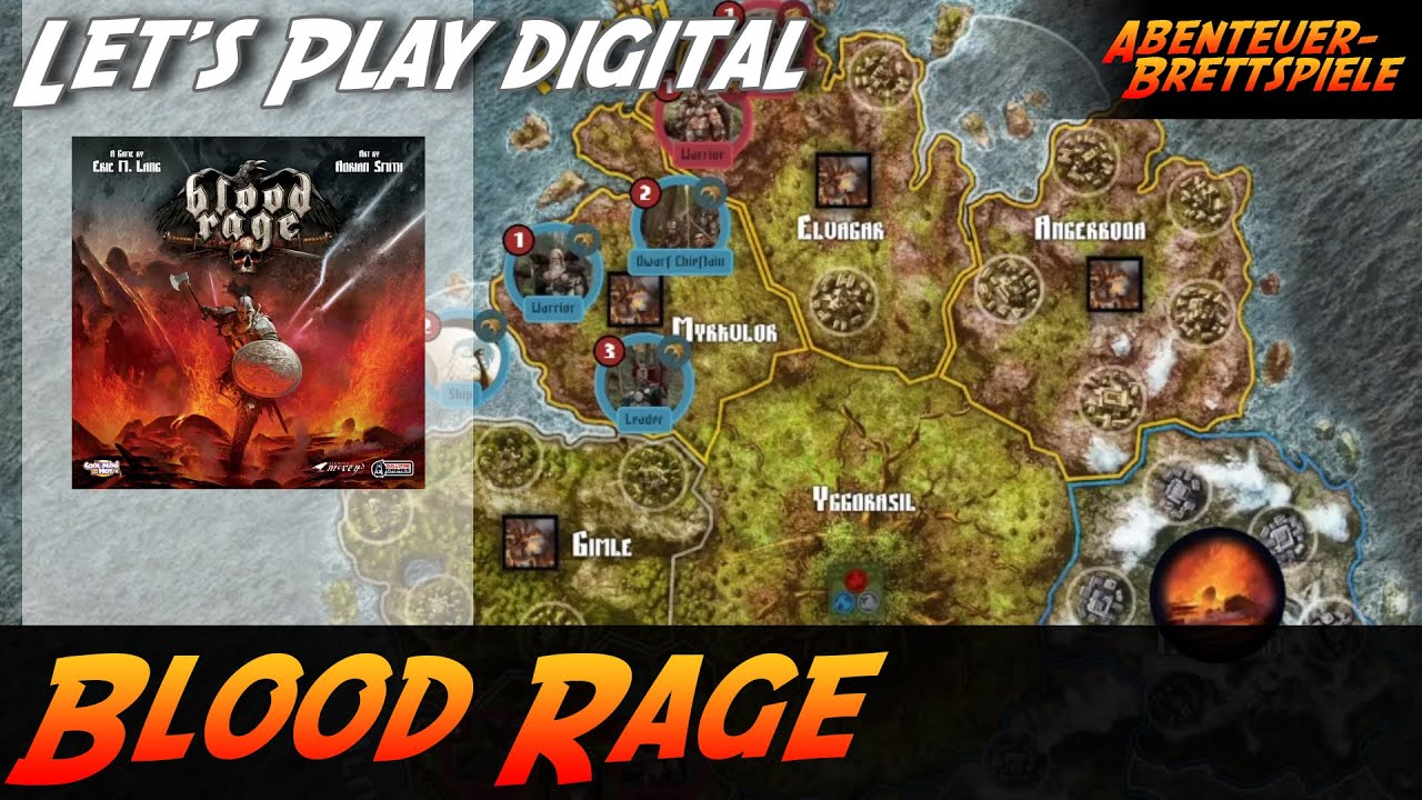 Blood Rage Let's Play auf Board Game Arena