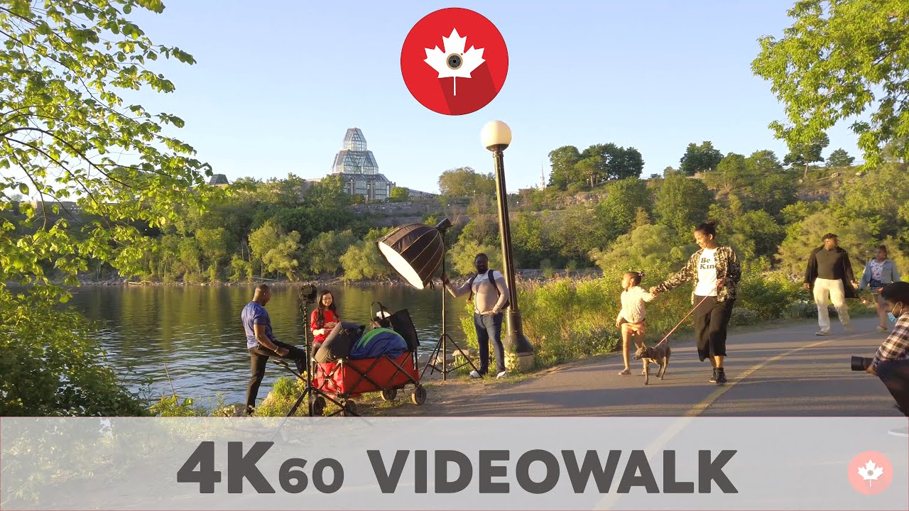 Ottawa Beautiful Sunset Canal Trail Walk | 04 June 2021| 4K UHD 60fps