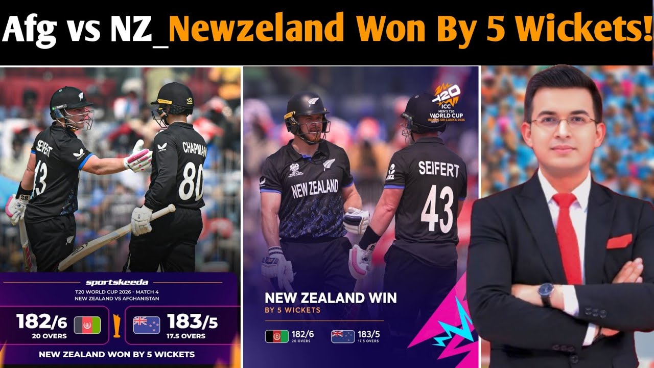 Afghanistan vs New Zealand T20 World Cup 2026 | Thriller Match Full Analysis | AFG vs NZ