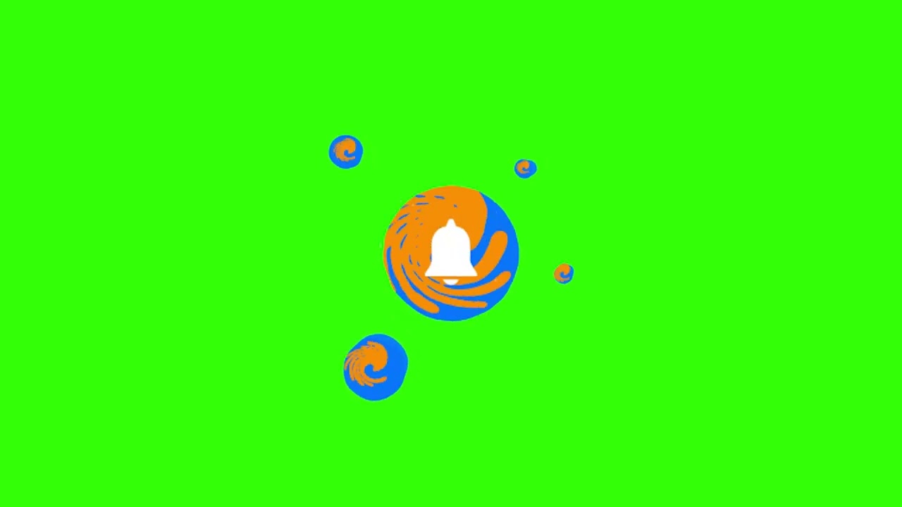 Liquid YouTube Bell Notification Button Green Screen Effects