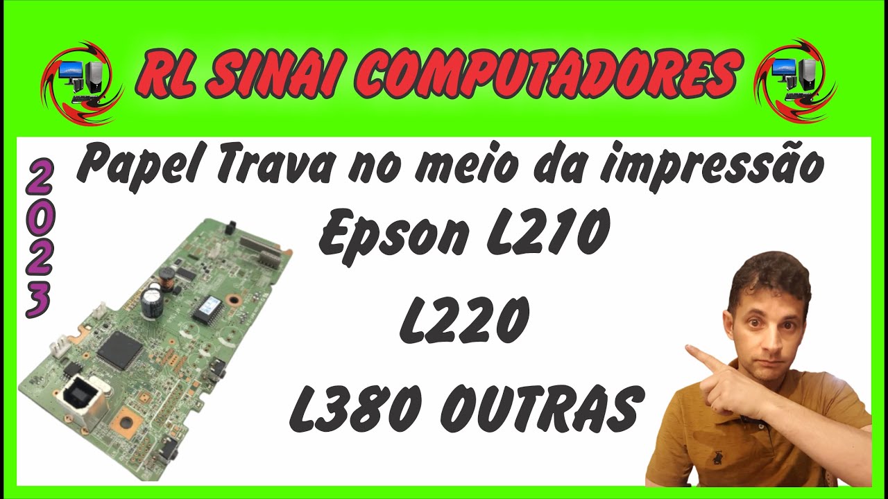 Impressora Epson L210 L220 L380 e outras Atolamento de papel Reparo no Sensor de papel