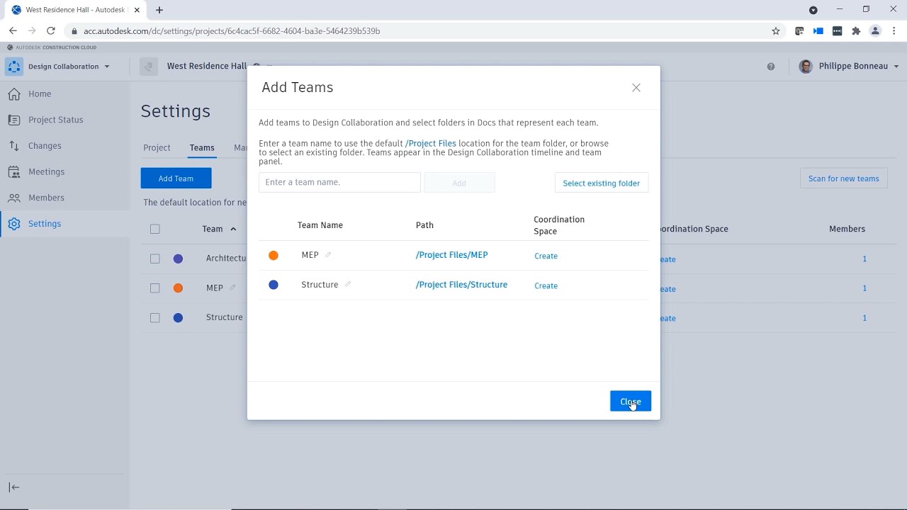 Working with Teams and Setting Permissions in BIM Collaborate Pro [2 of 12]