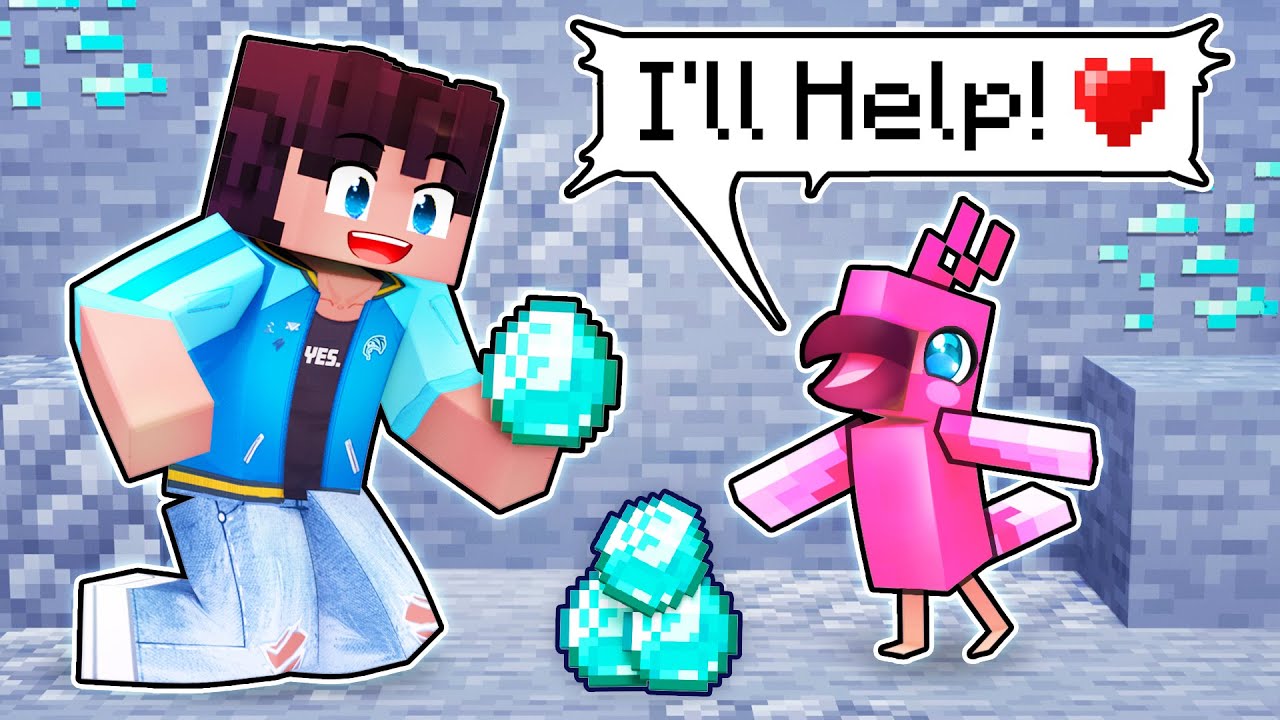 Minecraft But We Play As FRIENDLY Parrots!