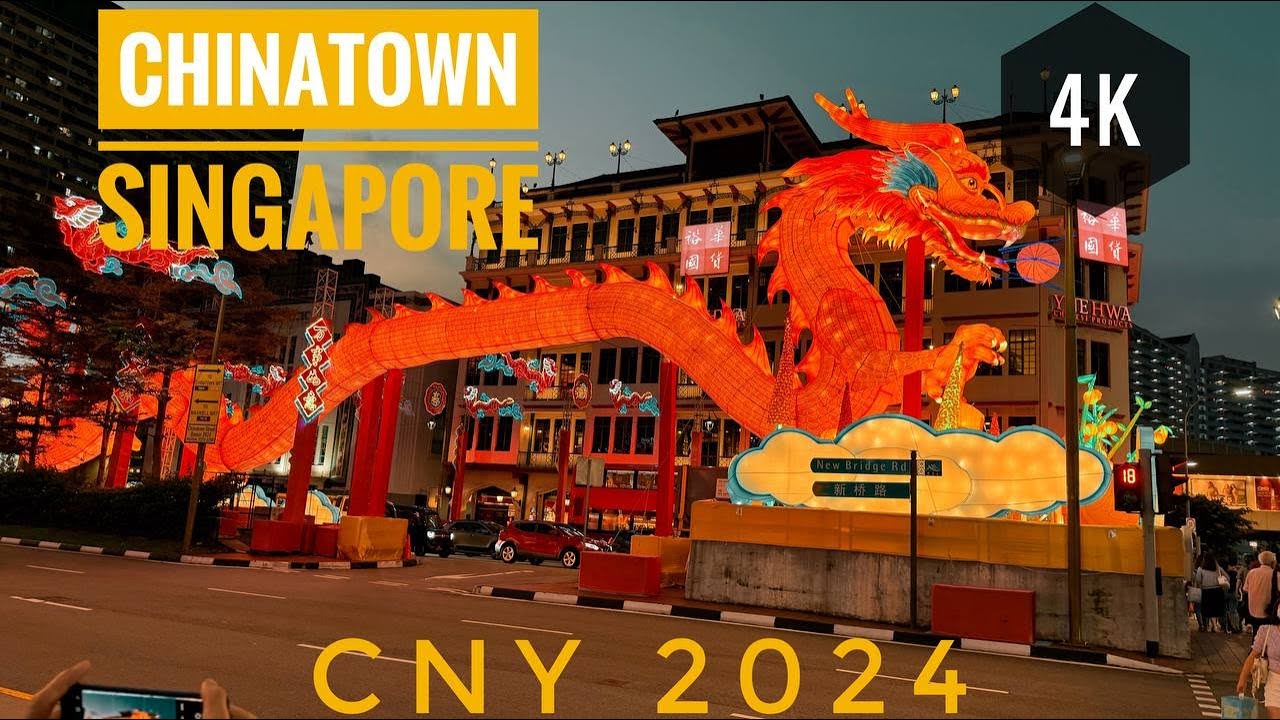 ASMR Singapore Chinatown CNY Lights Up 2024 | Chinatown CNY Street Market Tour