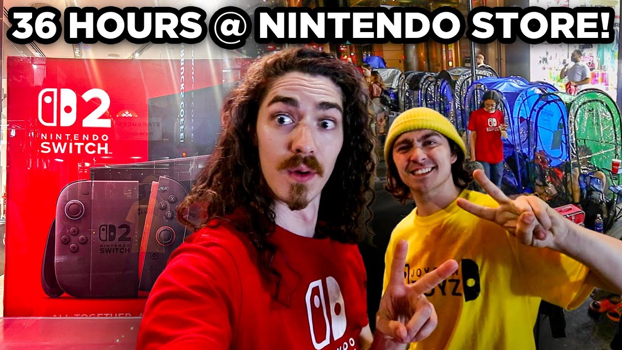 Waiting 2 FULL DAYS for the Switch 2 midnight launch!