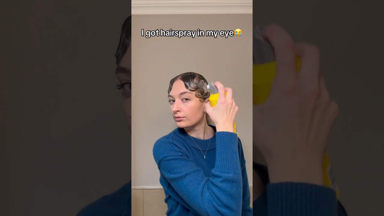 And this is THE strongest hairspray to exist&hellip; #hairstyle #ballroomdance #shorts