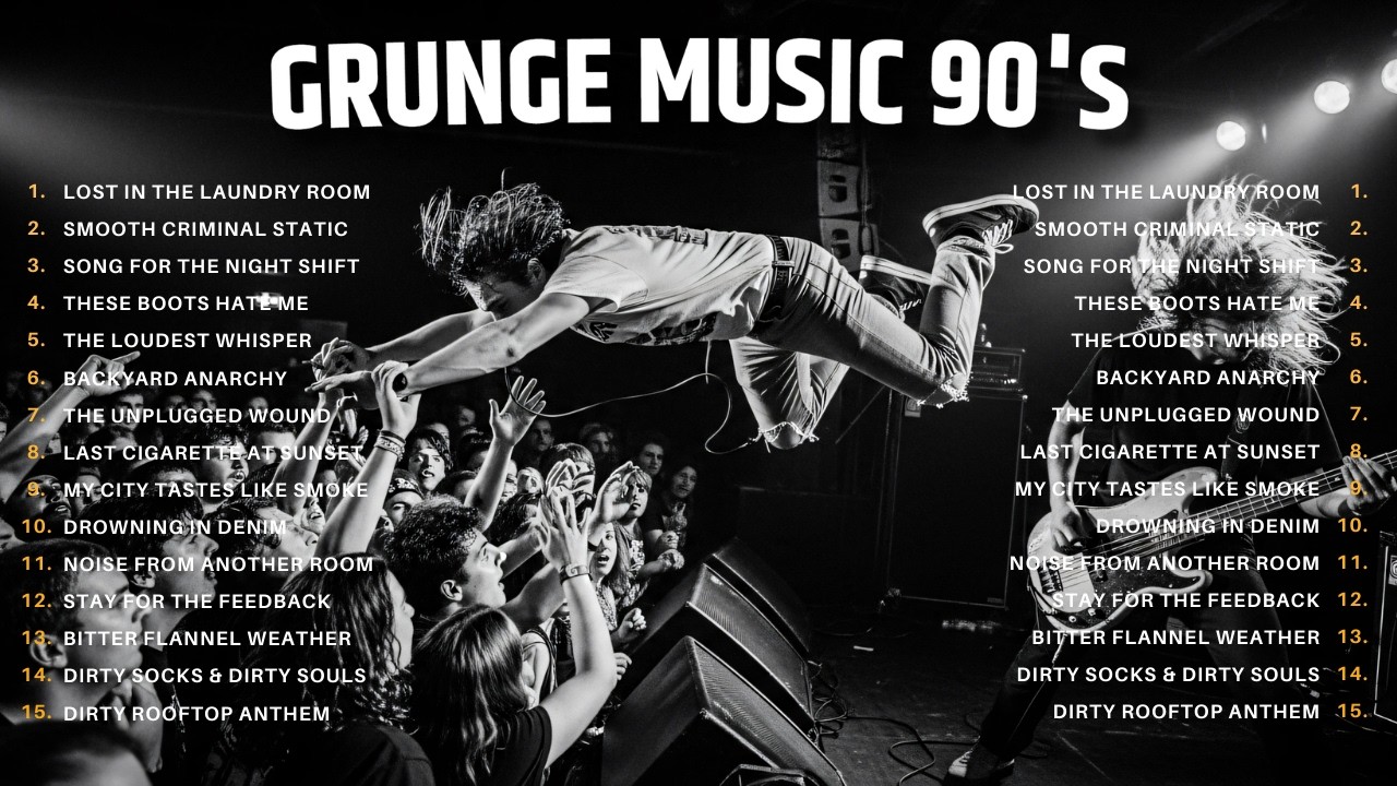 Best Grunge Rock Songs Collection - Underground Music inspired by Nirvana style