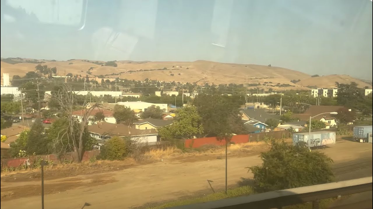 Taking the Green line Bart from Daily City to North San Jose.