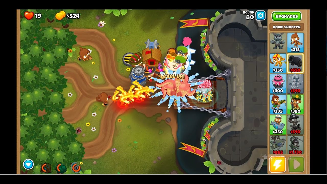 Bloons TD 6 - UPDATED Half Cash - Dark Castle - No Monkey Knowledge, Continues and Powers (30.2)