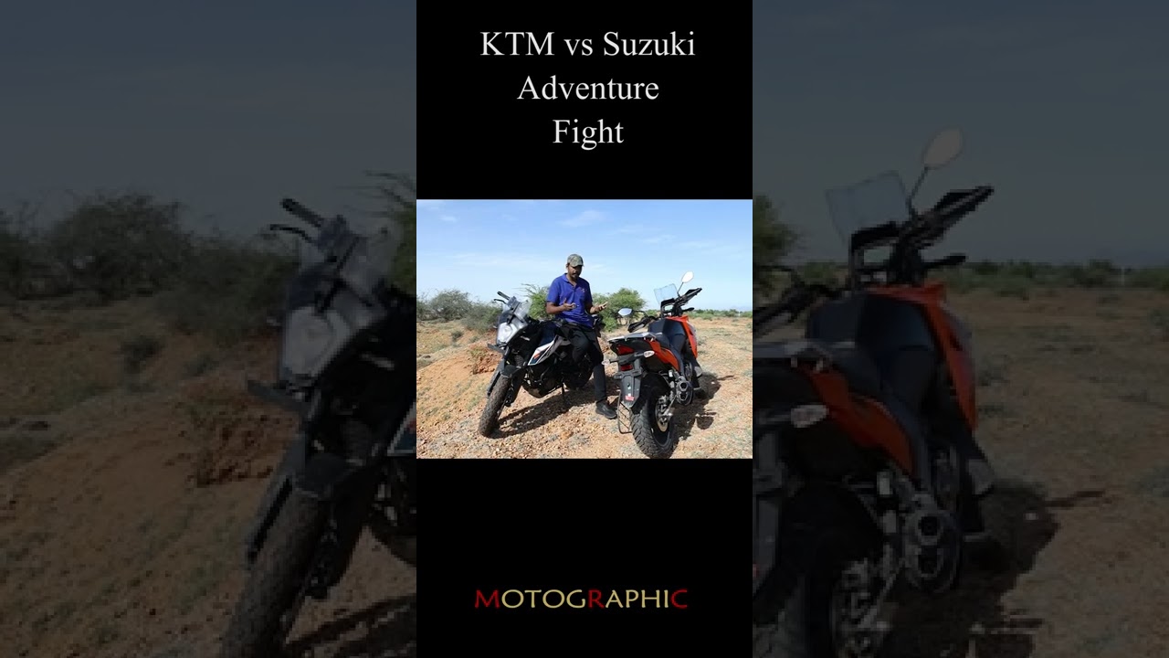 ktm vs suzuki | adventure performance epadi iruku #motographic