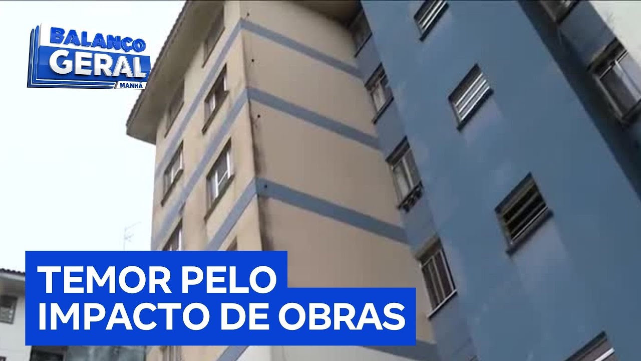 Obra em bairro da zona sul de SP causa tremores, poeira e rachaduras em prédios