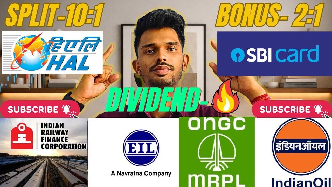 Dividend, Bonus & Stock Split Big Updates Today | Latest Share Market News