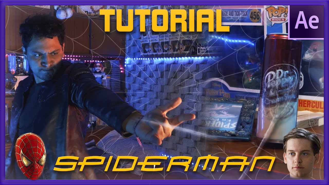 Lanzar TELARAÑAS Como SPIDERMAN de Tobey Maguire | TUTORIAL - After Effects 🕸🕷