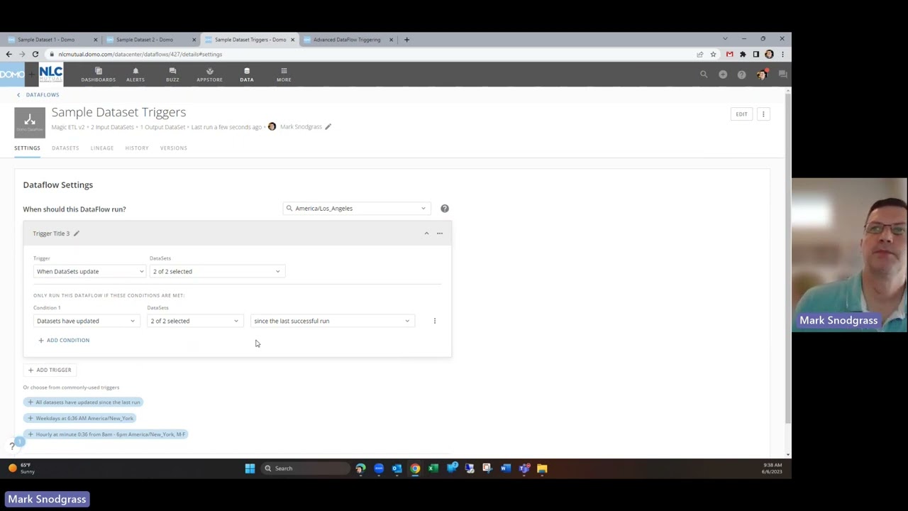 Understanding Dataflow Triggers in Domo