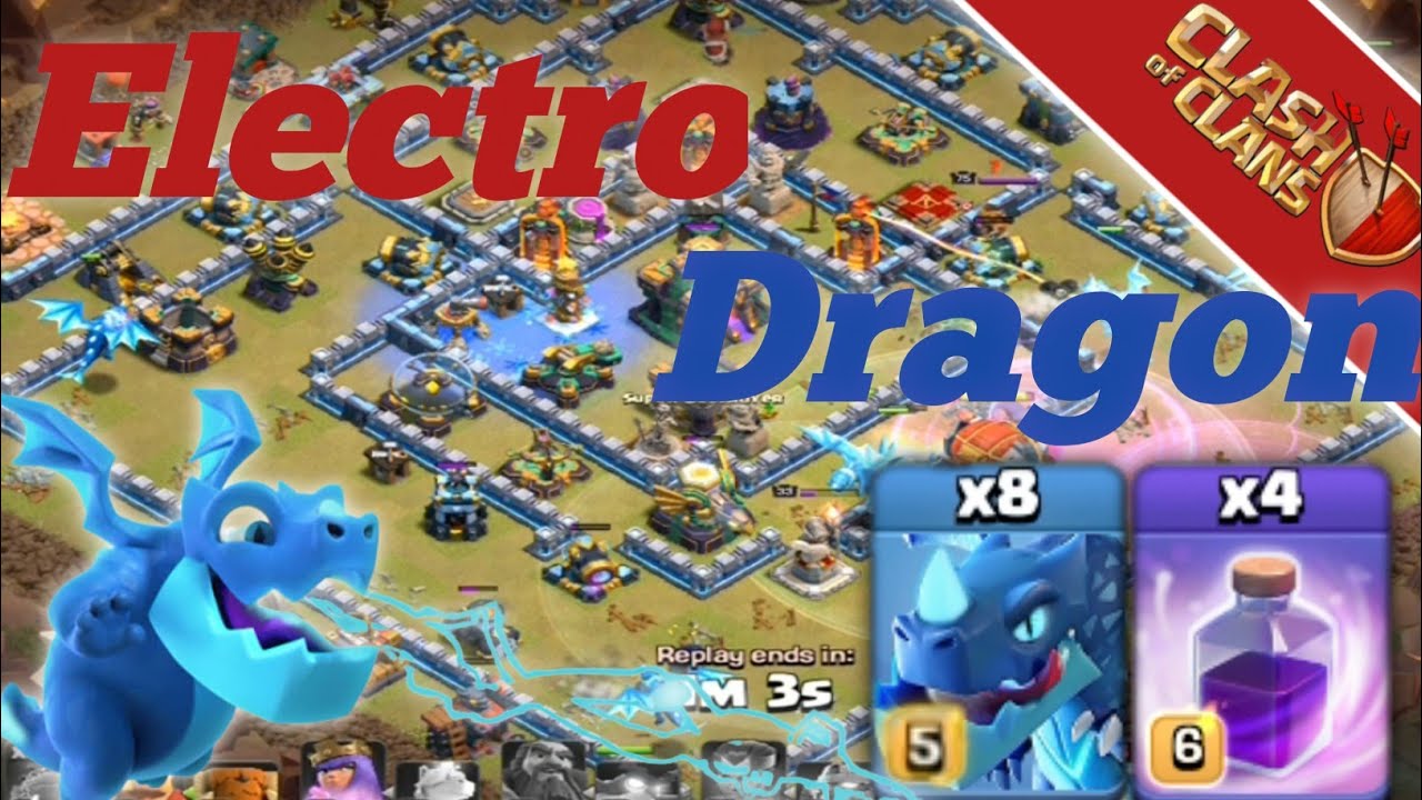 How To Get Electro Dragon /Clash Of Clans Th14 Attack Strategy - Electro Dragon Attack Strategy 