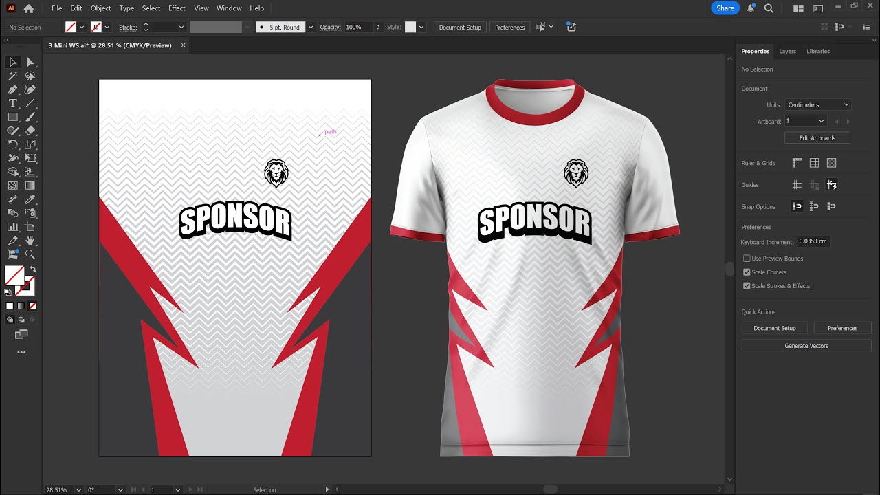 สอนกราฟฟิก ep_97 - การออกแบบเสื้อพิมพ์ลาย ด้วย Adobe Illustrator