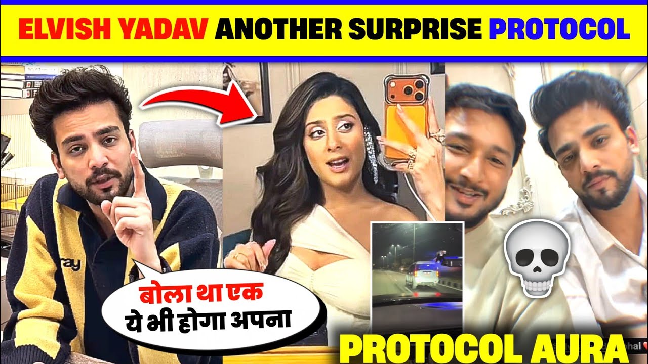 🚨Elvish Yadav Massive Protocol🔥 Elvish Yadav X isha Malviya l Elvish Yadav With Sunny Yaduvanshi 