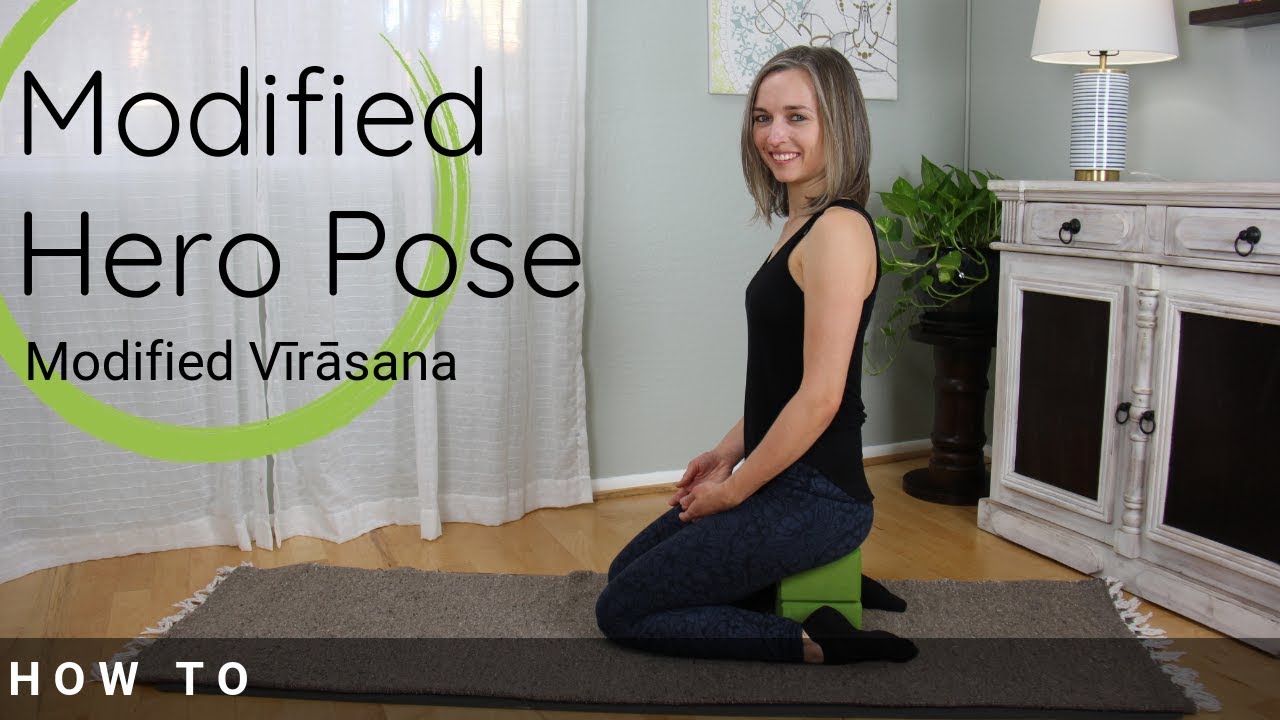 Modified Hero Pose - How to do Virasana - Yoga