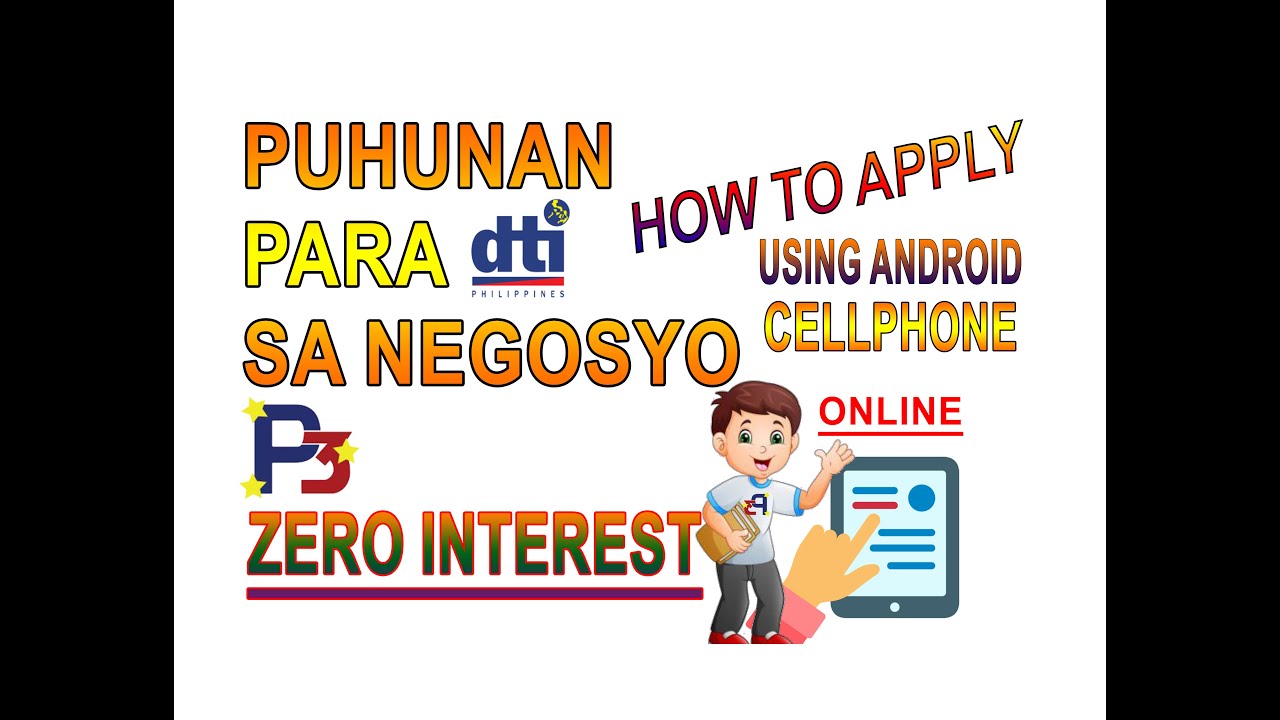 How to Apply Loan Application /DTI @ P3 online Using Android Cellphone