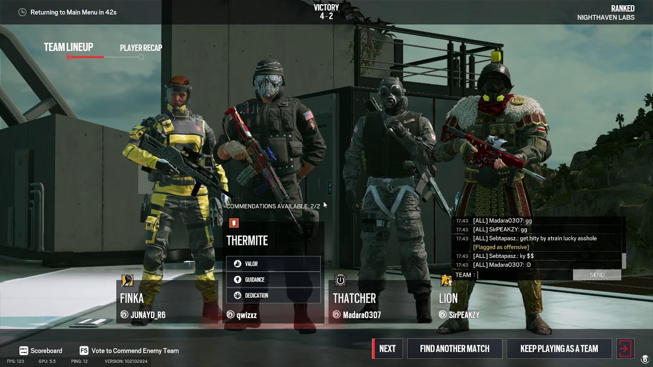 PLAYING R6 (CHILLING)