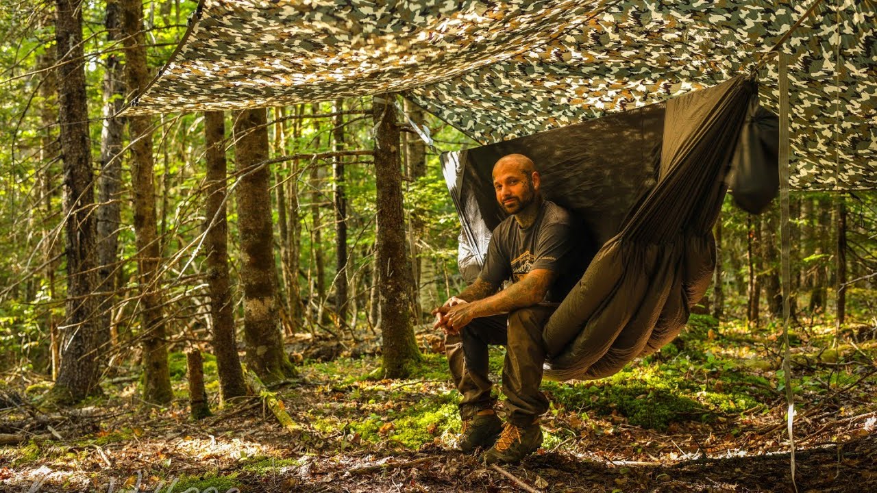 Bushcraft Camping In The Forest