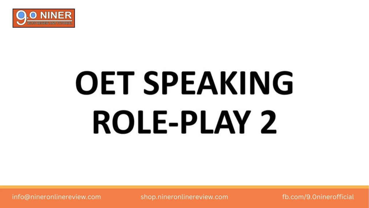 OET Speaking Sample Test 2