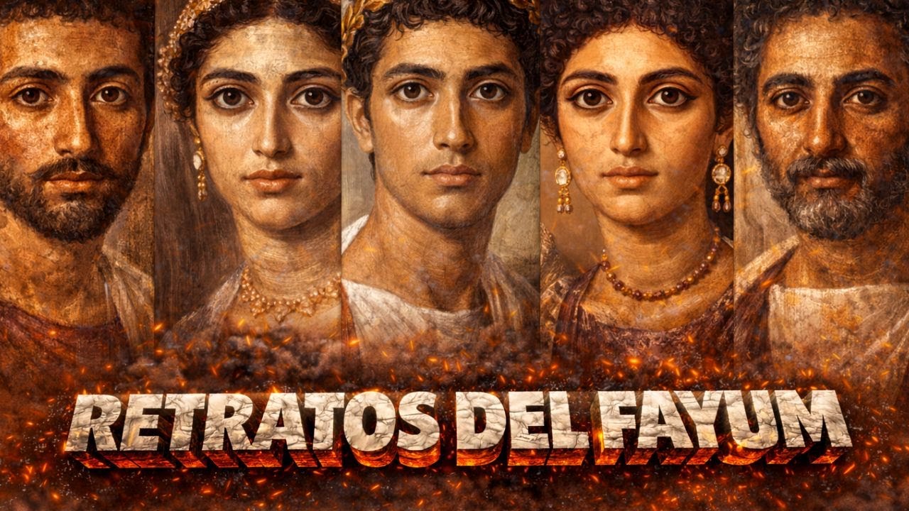 😱 Los RETRATOS DEL FAYUM Los rostros de hace 2000 años que parecen personas de hoy