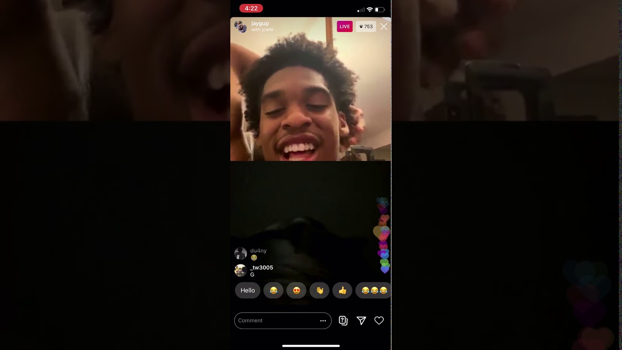 Josh Christopher Instagram live