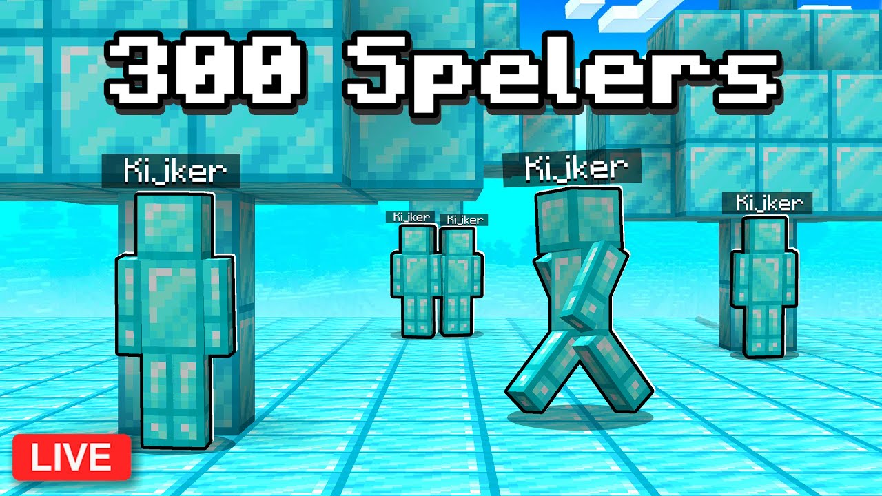 🔴 LIVE 300 KIJKERS CAMOUFLAGE VERSTOPPERTJE IN MINECRAFT
