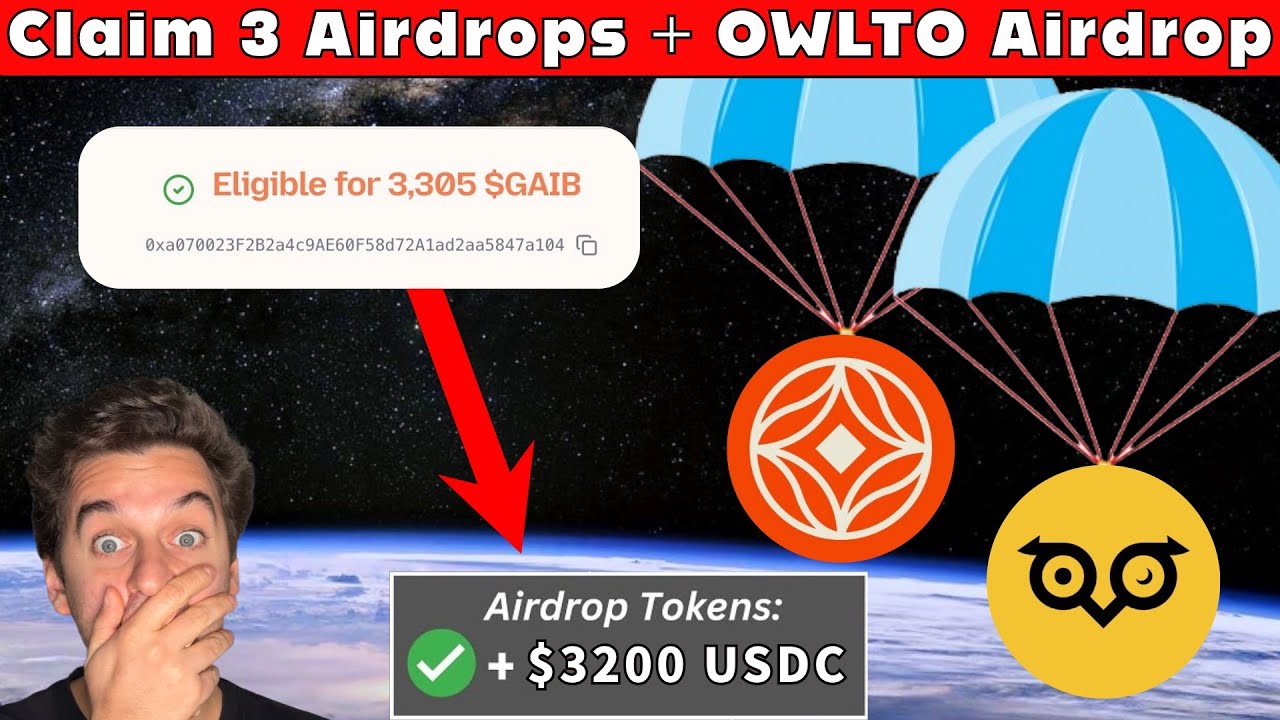 Claim 3 Airdrops + OWLTO AIRDROP Token - DO THIS NOW