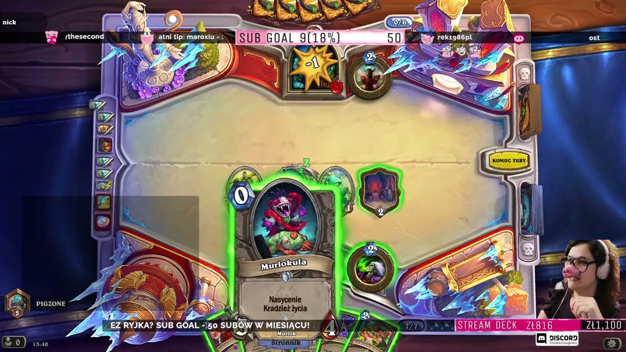 Nie i koniec ;) Hearthstone stream Twitch Pigzone ;)