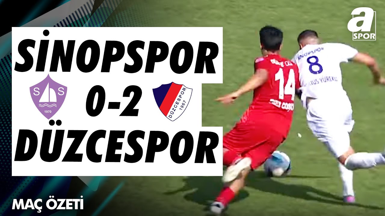 Sinopspor 0-2 Düzcespor MAÇ ÖZETİ | Ziraat Türkiye Kupası 1. Tur / 10.09.2024