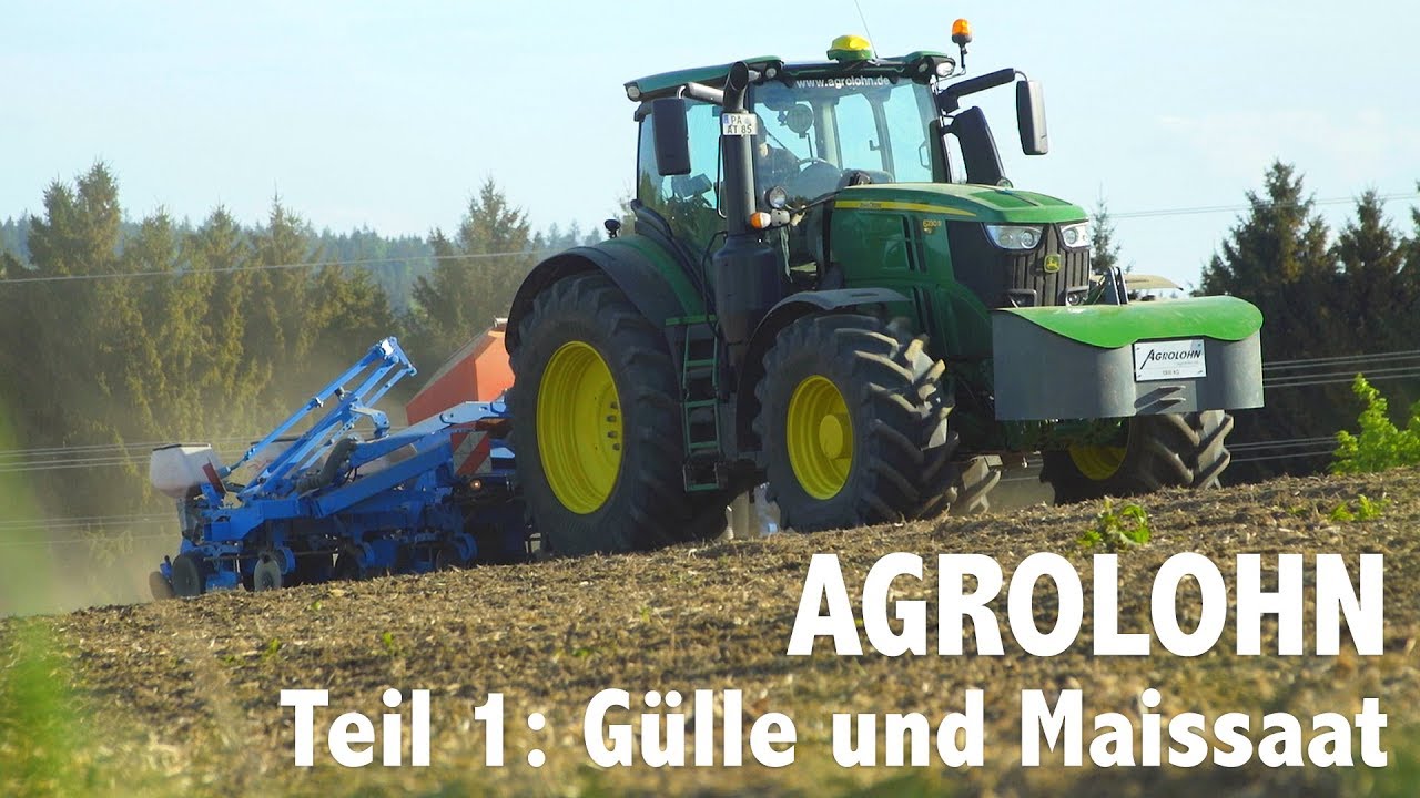 Lohnunternehmen Agrolohn im Frühjahr: Gülleausbringung und Maissaat