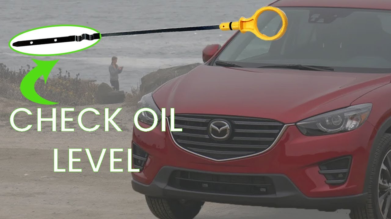Проверка уровня масла в двигателе - Mazda CX-5 (2012-2016)