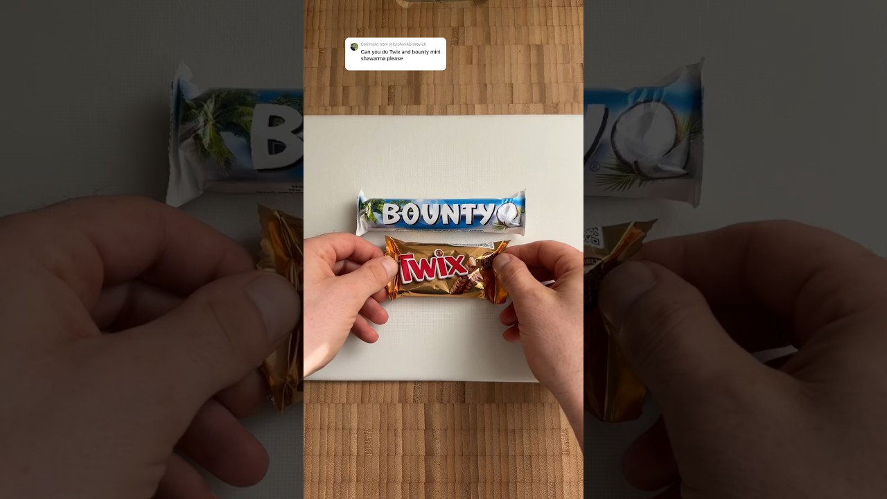Twix and bounty mini shawarma ! 🎉👌