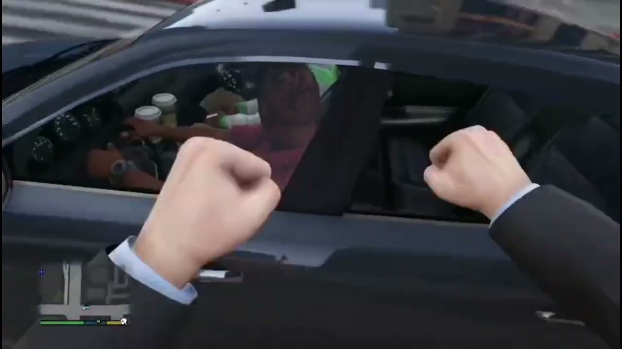 Respeitando o trânsito e comprando três macacões para um golpe- Grand theft auto V