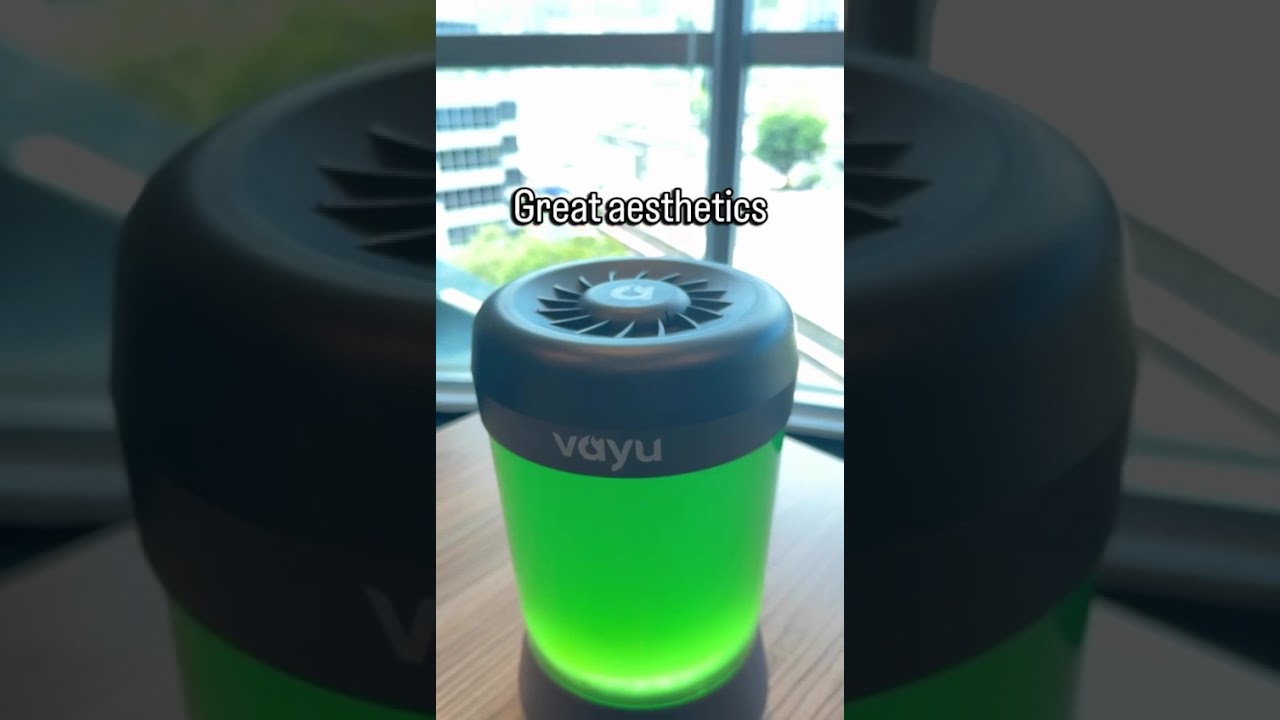 Let your home breathe better. Vayu uses living microalgae to clean indoor air. #home #upgrade #green